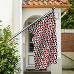 Playing Card Suits Check Pattern Print Polyester Flag