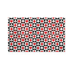 Playing Card Suits Check Pattern Print Polyester Flag