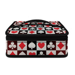 Playing Card Suits Check Pattern Print Small Lunch Bag