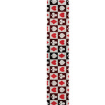Playing Card Suits Check Pattern Print Table Runner