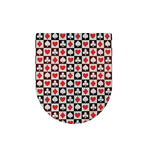 Playing Card Suits Check Pattern Print Toilet Lid Cover