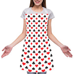 Playing Card Suits Pattern Print Adjustable Apron