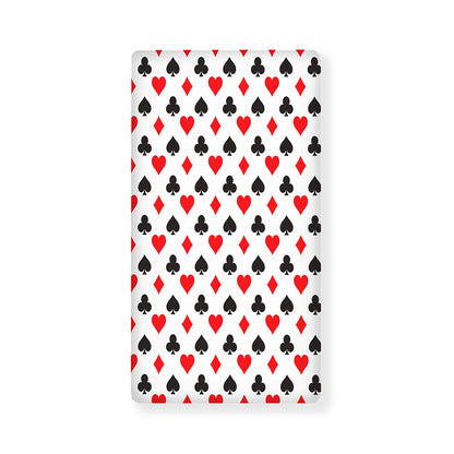 Playing Card Suits Pattern Print Baby Crib Sheet
