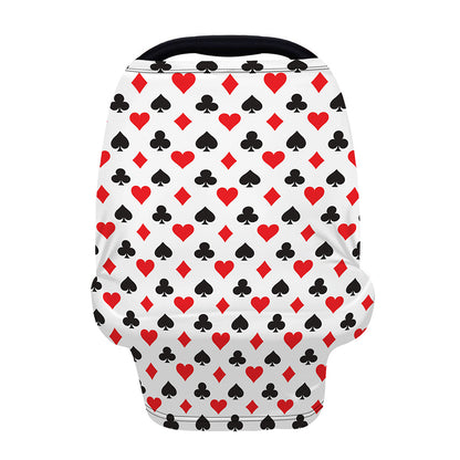 Playing Card Suits Pattern Print Baby Seat Cover