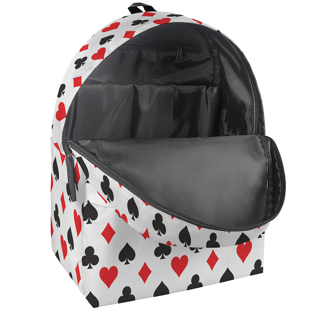 Playing Card Suits Pattern Print Backpack