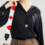Playing Card Suits Pattern Print Bag Strap