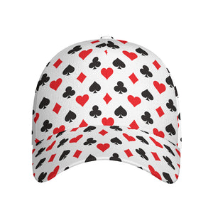 Playing Card Suits Pattern Print Baseball Cap