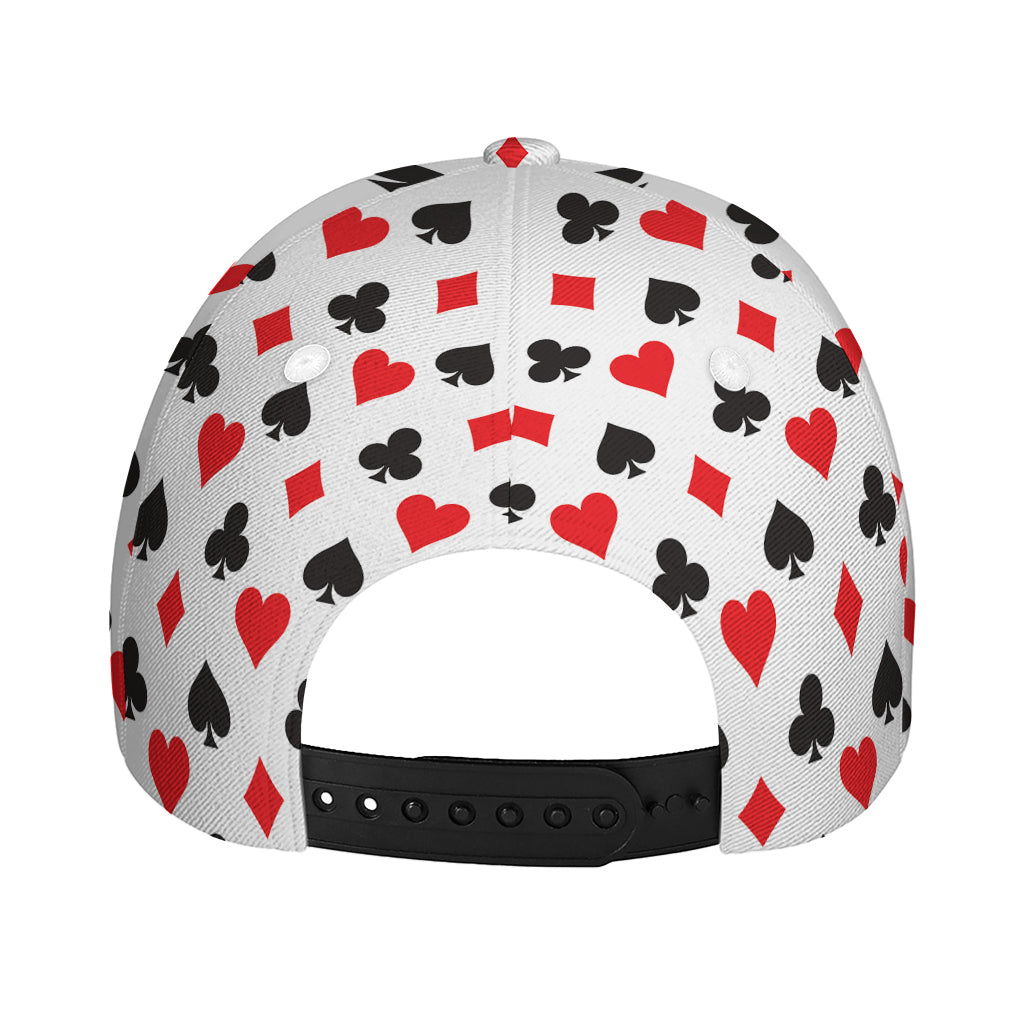 Playing Card Suits Pattern Print Baseball Cap