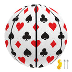 Playing Card Suits Pattern Print Basketball