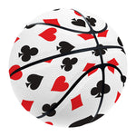 Playing Card Suits Pattern Print Basketball