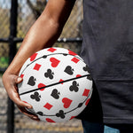 Playing Card Suits Pattern Print Basketball