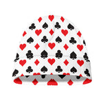 Playing Card Suits Pattern Print Beanie
