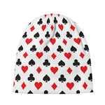 Playing Card Suits Pattern Print Beanie