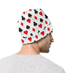 Playing Card Suits Pattern Print Beanie