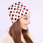 Playing Card Suits Pattern Print Beanie
