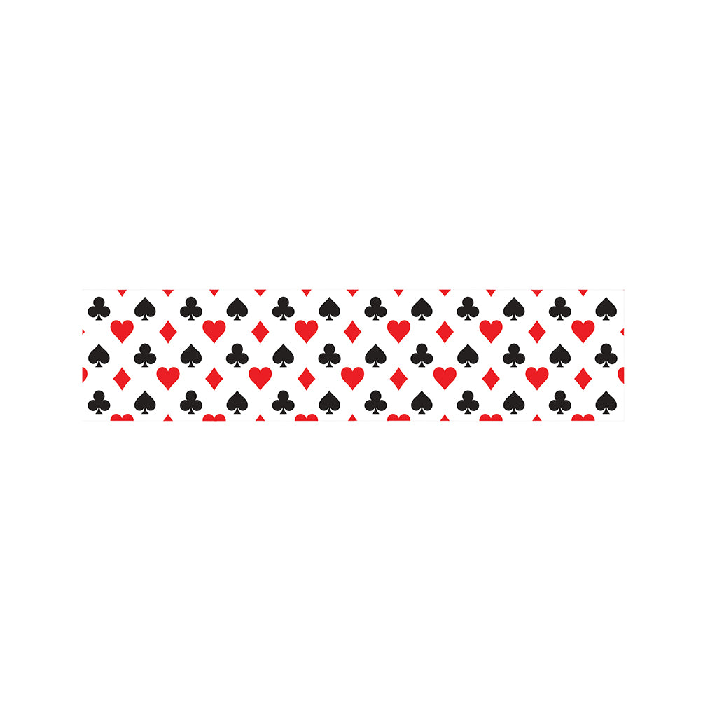 Playing Card Suits Pattern Print Bed Runner