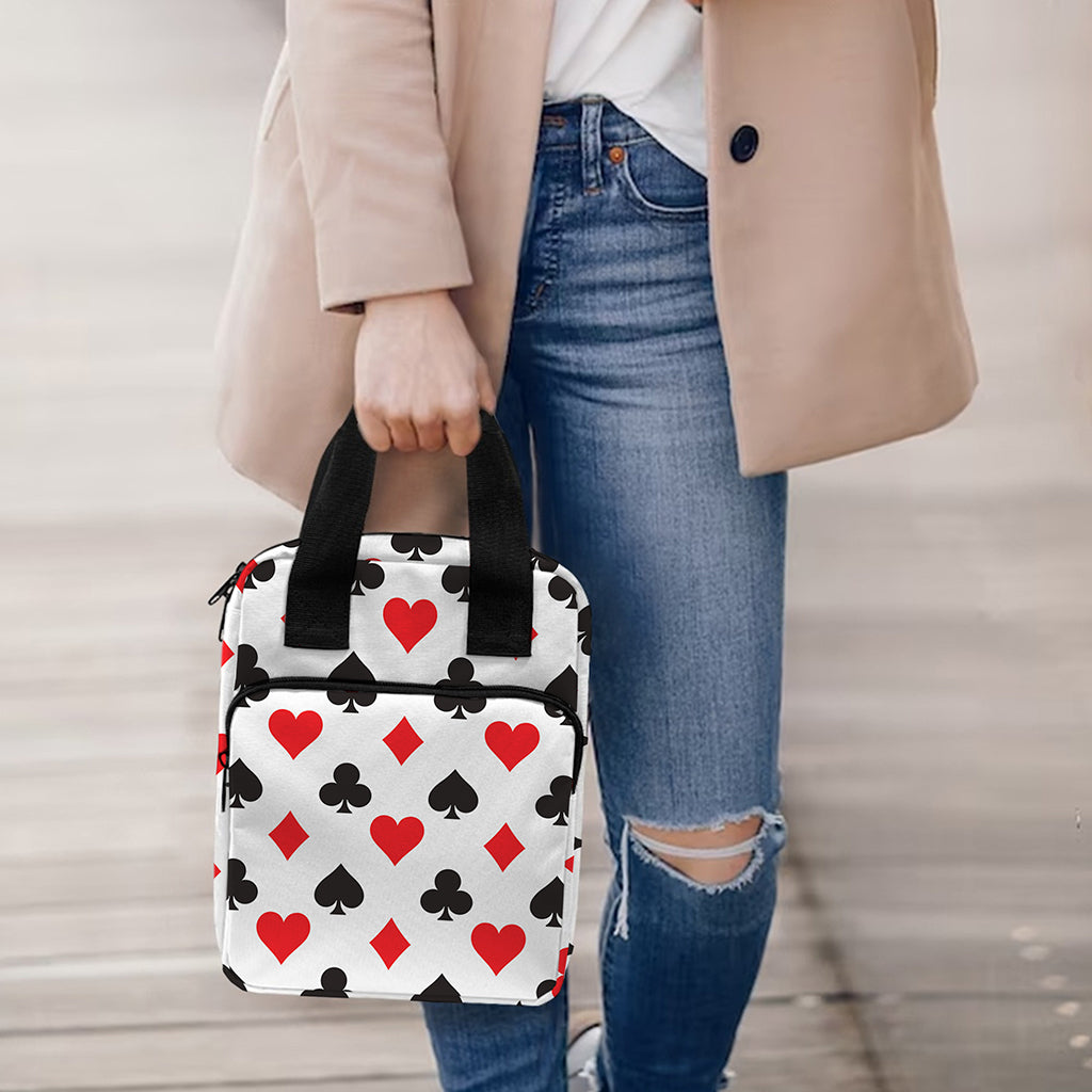 Playing Card Suits Pattern Print Bible Tote Bag