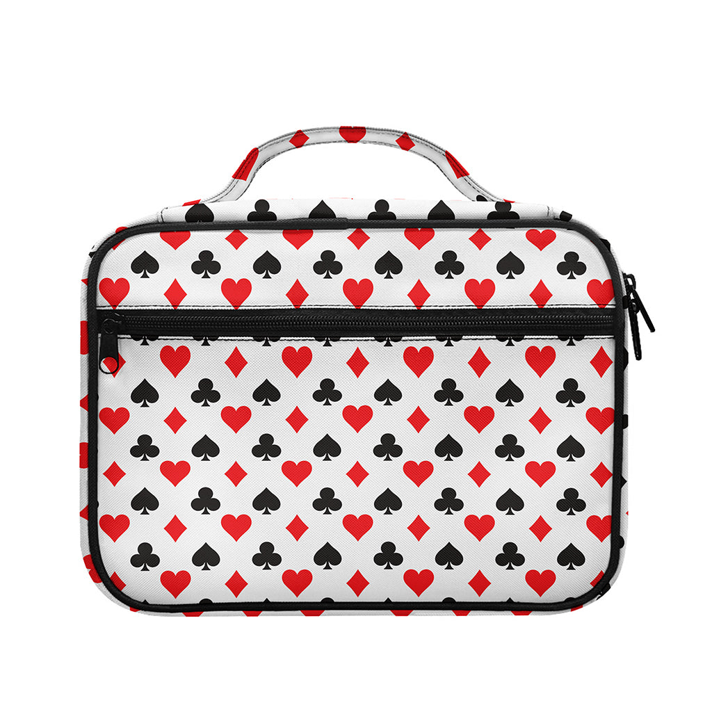 Playing Card Suits Pattern Print Briefcase Bible Bag