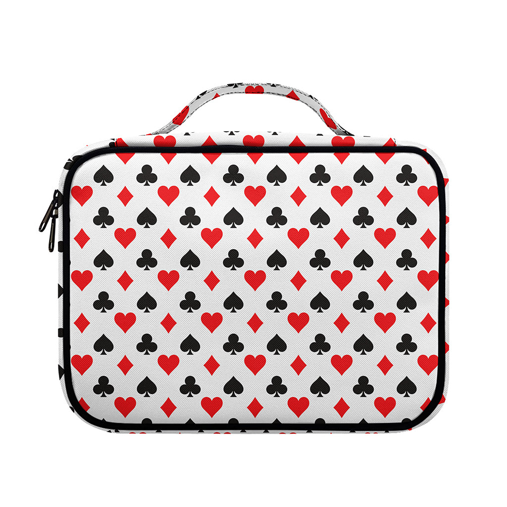 Playing Card Suits Pattern Print Briefcase Bible Bag