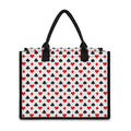 Playing Card Suits Pattern Print Canvas Tote Bag