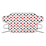 Playing Card Suits Pattern Print Car Windshield Snow Cover