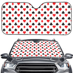 Playing Card Suits Pattern Print Car Windshield Sun Shade