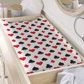 Playing Card Suits Pattern Print Changing Pad Cover