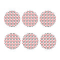 Playing Card Suits Pattern Print Coaster Set