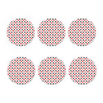 Playing Card Suits Pattern Print Coaster Set