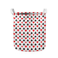 Playing Card Suits Pattern Print Collapsible Laundry Basket