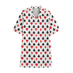 Playing Card Suits Pattern Print Cotton Hawaiian Shirt