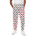 Playing Card Suits Pattern Print Cotton Sweatpants
