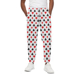 Playing Card Suits Pattern Print Cotton Pants