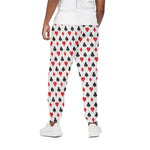 Playing Card Suits Pattern Print Cotton Pants