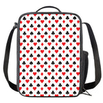 Playing Card Suits Pattern Print Crossbody Lunch Bag