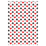 Playing Card Suits Pattern Print Curtain
