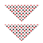 Playing Card Suits Pattern Print Dog Bandana