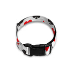 Playing Card Suits Pattern Print Dog Collar