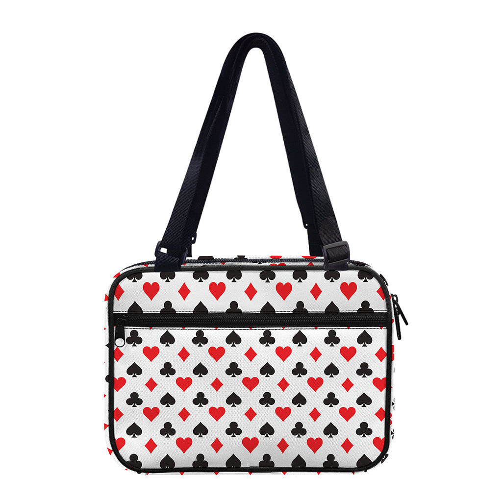 Playing Card Suits Pattern Print Double Strap Bible Bag
