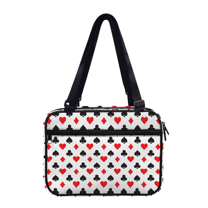 Playing Card Suits Pattern Print Double Strap Bible Bag