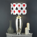 Playing Card Suits Pattern Print Drum Lamp Shade