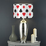 Playing Card Suits Pattern Print Drum Lamp Shade