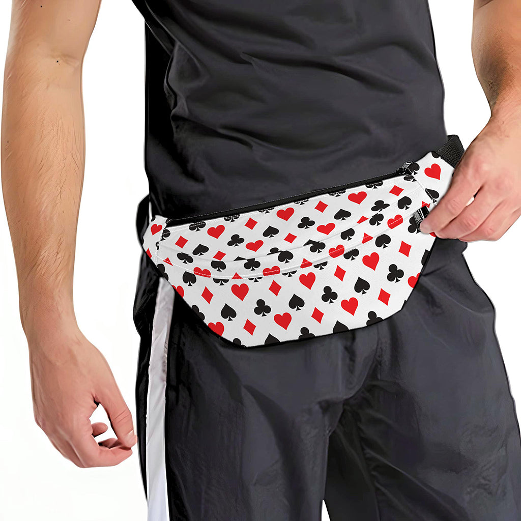 Playing Card Suits Pattern Print Fanny Pack