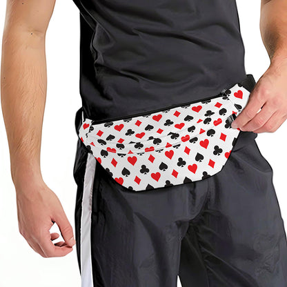 Playing Card Suits Pattern Print Fanny Pack