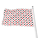 Playing Card Suits Pattern Print Flag