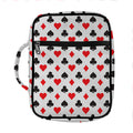 Playing Card Suits Pattern Print Front Pocket Bible Bag
