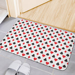 Playing Card Suits Pattern Print Indoor Door Mat