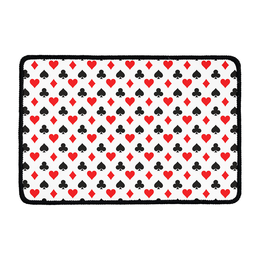 Playing Card Suits Pattern Print Kitchen Mat