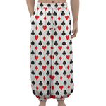 Playing Card Suits Pattern Print Lantern Pants