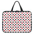 Playing Card Suits Pattern Print Laptop Sleeve With Handle